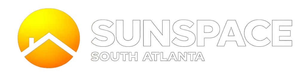 Sunspace South Atlanta logo with a yellow sun icon and white text on a black background.