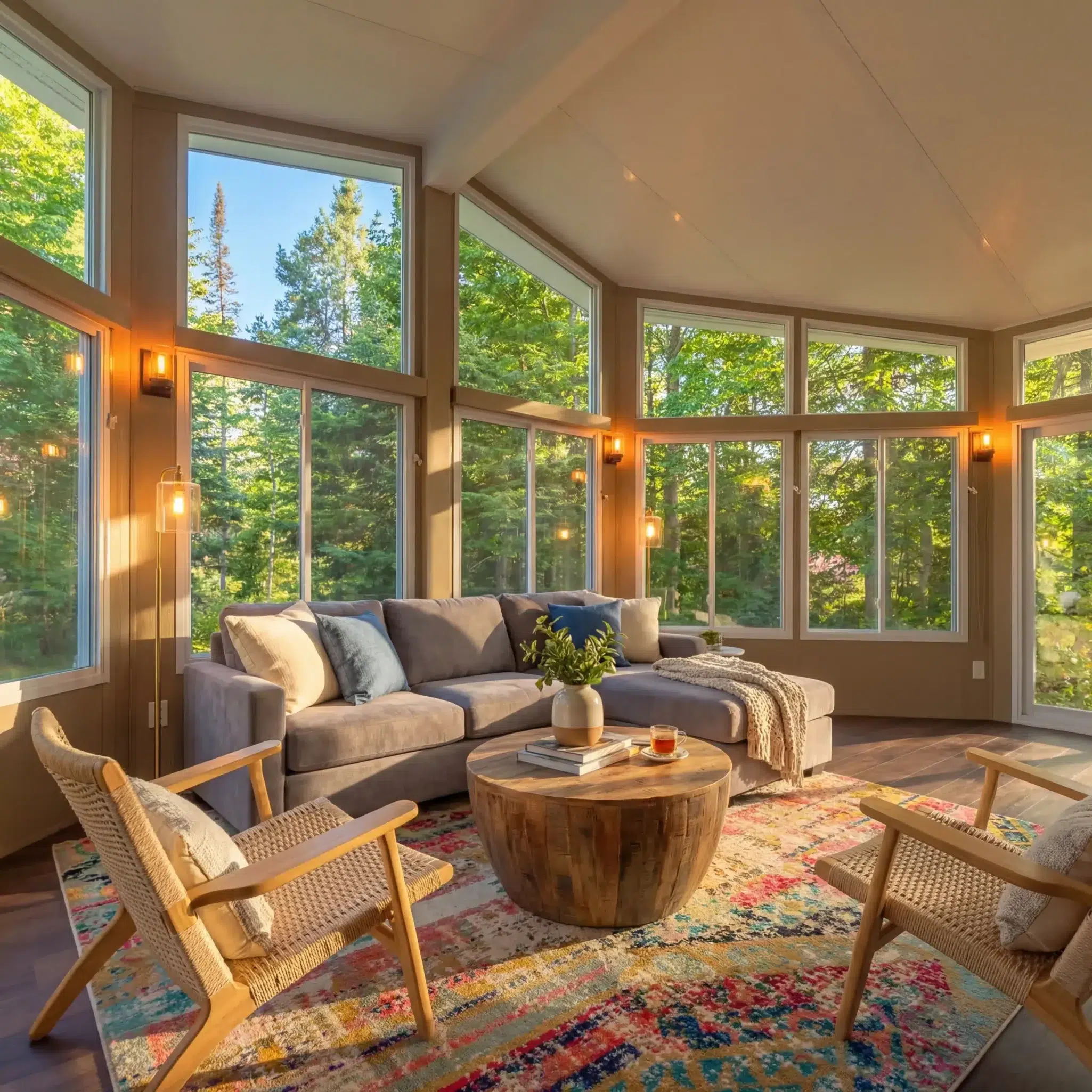 Sunspace Model 300 glass sunroom installation